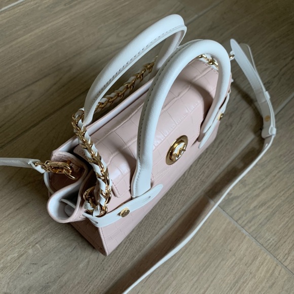 Michael kors Carmen Extra-Small Two-Tone Crocodile-Embossed Leather Satc… - Picture 5 of 9